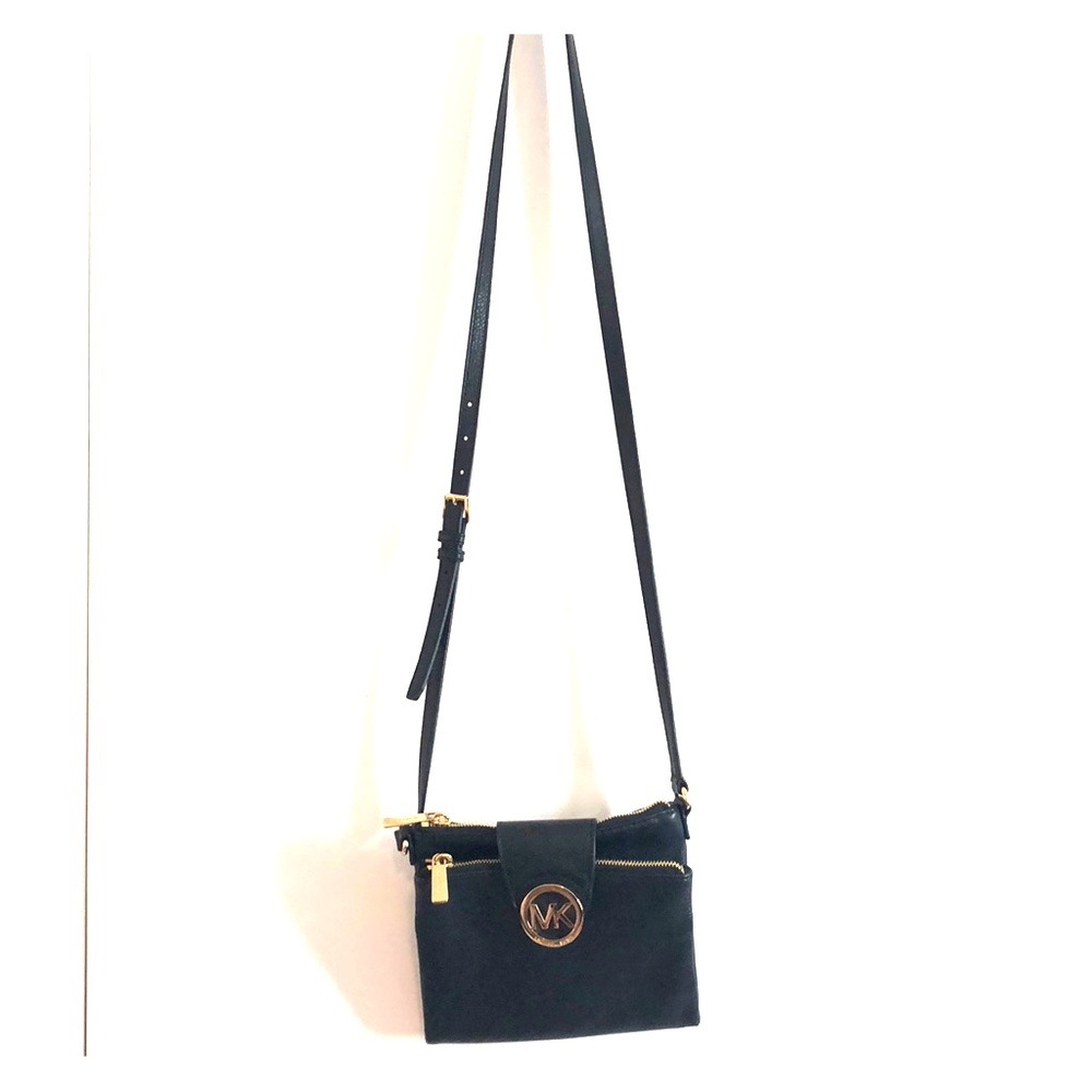 Michael Kors black logo crossbody bag